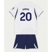 Tottenham Hotspur Mohammed Kudus #20 Hemmadräkt Barn 2026-27 Kortärmad (+ Korta byxor)